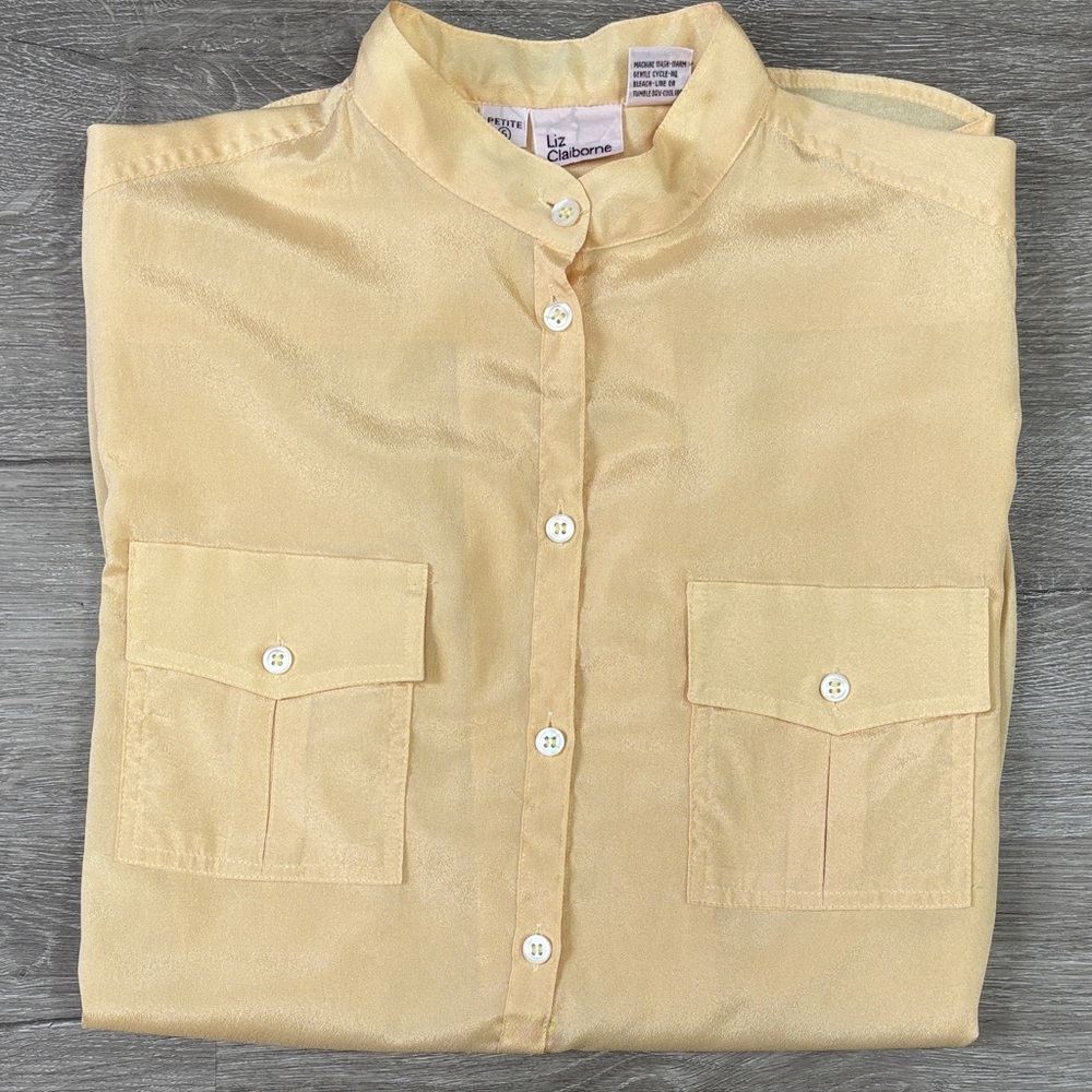 Liz Claiborne Women's Vintage Blouse size 6P excellent condition polyester